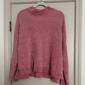 Time and Tru Dusty Rose Turtleneck Sweater